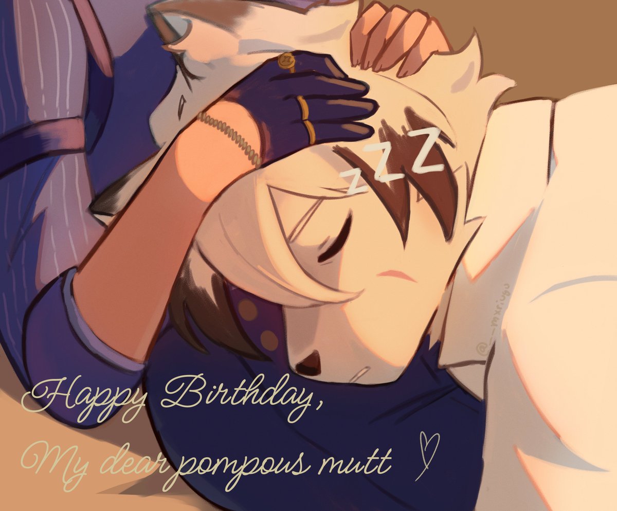 __mxriugu's tweet photo. "Long day? It's okay, you can take a nap here... No, I'm not joking"
"Hmph... You are really tired, right?"
"Happy birthday, puppy"

#lycahugo #vonlycaon #Hugovlad #zzzeroㅤ https://t.co/XWKQQbLdb8