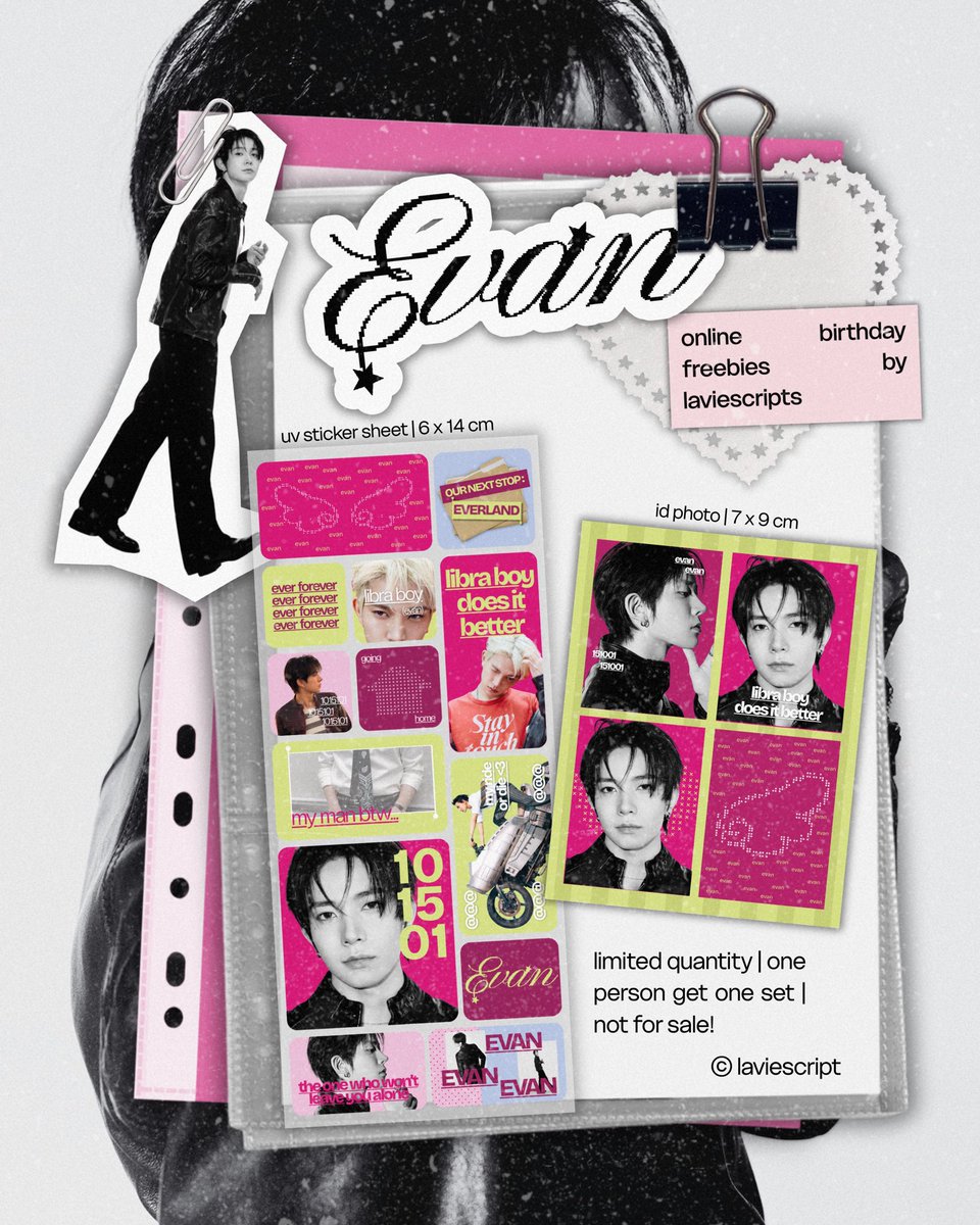 laviescripts's tweet photo. EVAN Birthday Online Freebies by Laviescripts

Rules:
• For INA EVERs
• 1 person get 1 set
• RT + like this post 
• Fill out the form:
https://t.co/mdlNnCg8MG
• More details on the form
• Limited qty

End: 08/10, 10.15PM

Goodluck, EVERs❤️ https://t.co/2QjU7MeUoB