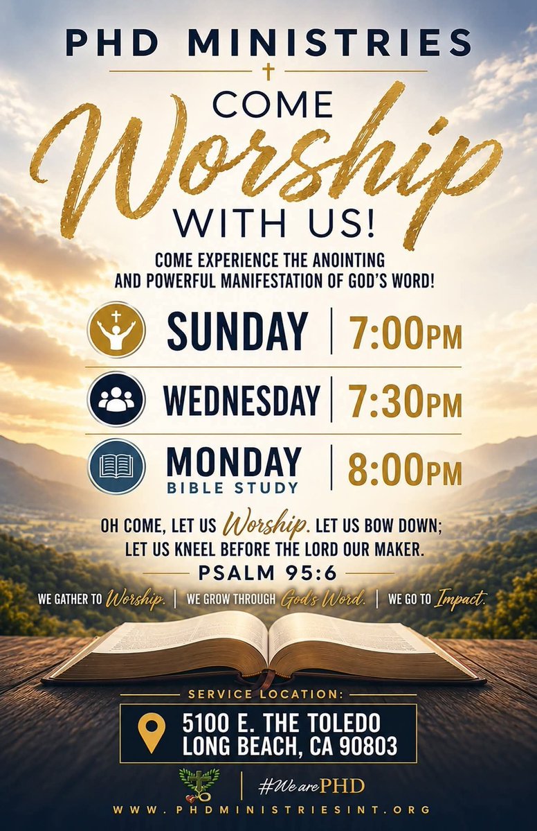 phdministries's tweet photo. Join us tonight in person for a special anointed service! #WeArePHD https://t.co/gfR9KdihOr