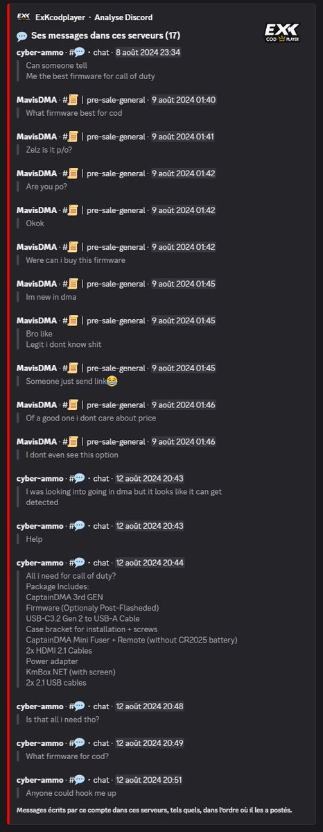ExK_Rob_Swift's tweet photo. 🤡 @acesqii  🤡

@Punkill , @BlingCjay, @NANOU_FPS  avaient déjà alerté il y a quelque temps sur son gameplay et émis de gros doutes.

Aujourd’hui, je vous apporte les éléments concrets.

Lisez les messages, regardez les preuves et faites-vous votre propre avis. https://t.co/7JGya6r38p