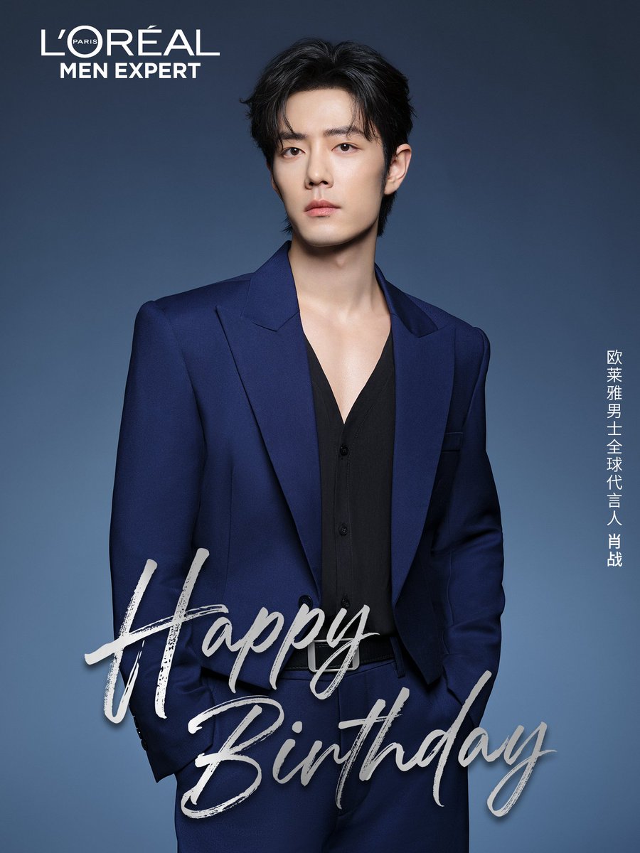 XiaoZhan_OFC's tweet photo. 【261005 Birthday】 

#Happy35thBirthdayXiaoZhan
#XiaoZhan #肖战

L'Oreal Men Expert Weibo updated:

By your side through every season, setting sail with confidence. 
Happy Birthday to L'Oreal Men Expert global ambassador Xiao Zhan! https://t.co/Irz5oLeyYO