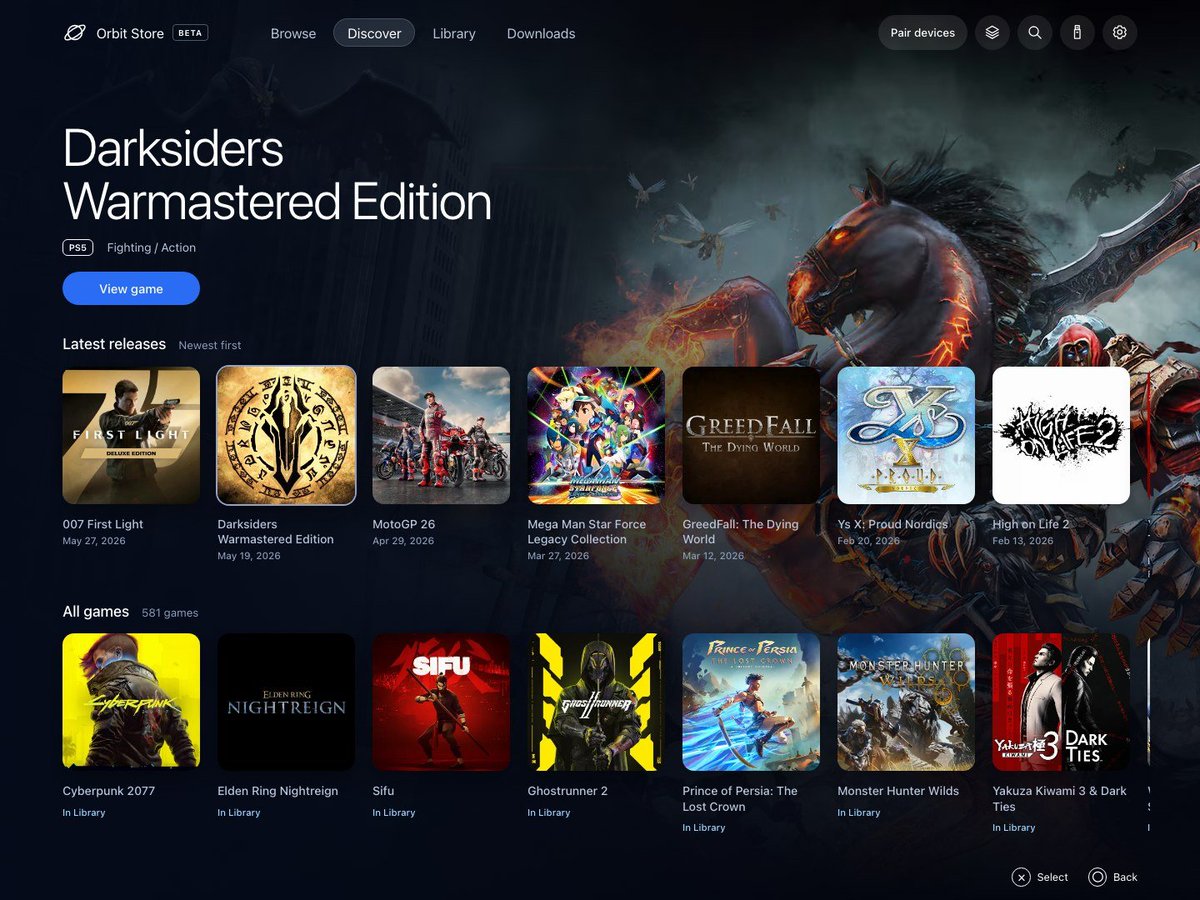 Jdr8245Jhon's tweet photo. Tienda de órbita (beta)
Un moderno gestor de descargas sin BS para PS5.😍😍😱https://t.co/LFXFjwWCVL https://t.co/EqCCm1JIKs