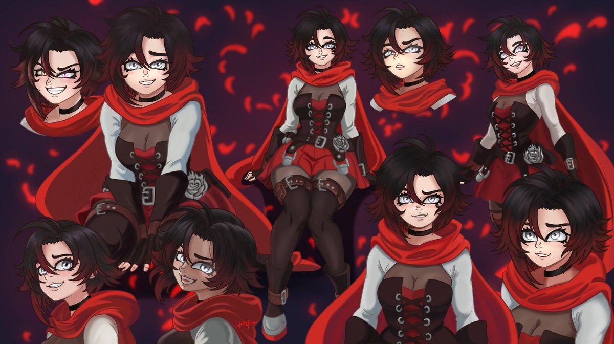 sungueur's tweet photo. Ruby here Ruby there There is Ruby everywhere!!!
The Favorite red hood Huntress 
#RWBY #RubyRose #RWBYFanart https://t.co/2LJPxyx7hN