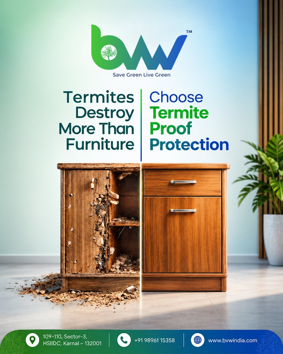 BvwIndia's tweet photo. 🐜 Protect your furniture from termites &amp; moisture!

BVW WPC BOARDS

💧 Waterproof | 🛡️ Termite Proof | ✨ Zero Maintenance

Strong. Durable. Built to Last.
📞 +91 98961 15358
🌐 https://t.co/tAap5gW6k8

#WPC #WPCFurniture  #wpcboard #wpcproducts  #mordenfurniture #Termiteproof https://t.co/Vaqze6cWr2
