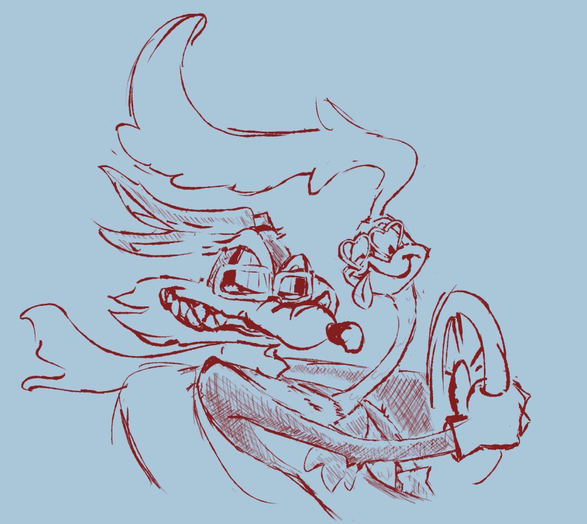 wakeupnomi's tweet photo. wip 
JOYRIDE ‼️ 
#wileroad #wilerunner #WileECoyote #roadragefanart https://t.co/uyzgStdlxr