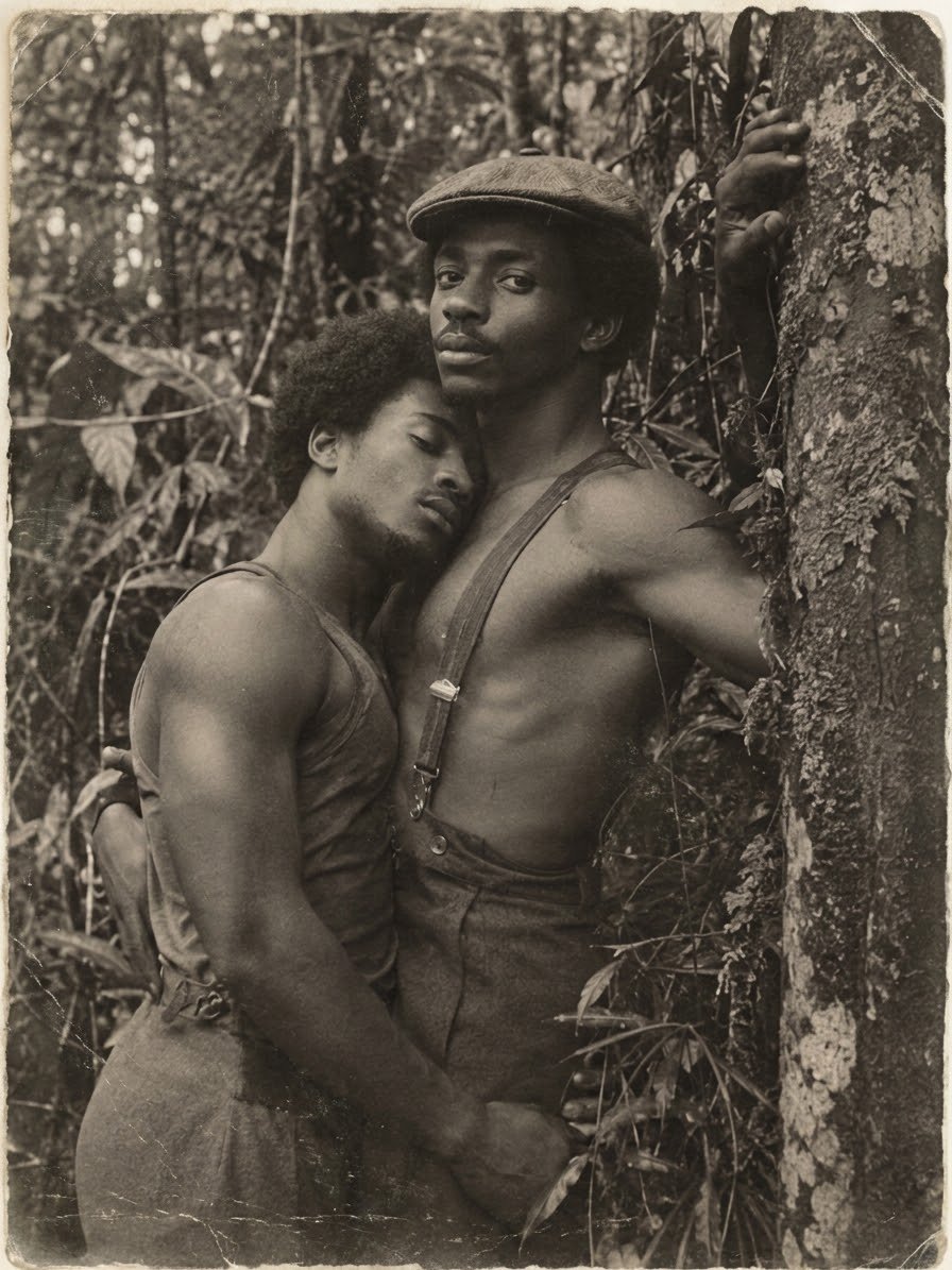 Zen_active's tweet photo. The Lovers, 1976.. 

They found a quiet place in the forest where they could simply be themselves.

For that moment the world disappeared.

Just two men, quietly in love ❤️ https://t.co/JvnQWbMQFS