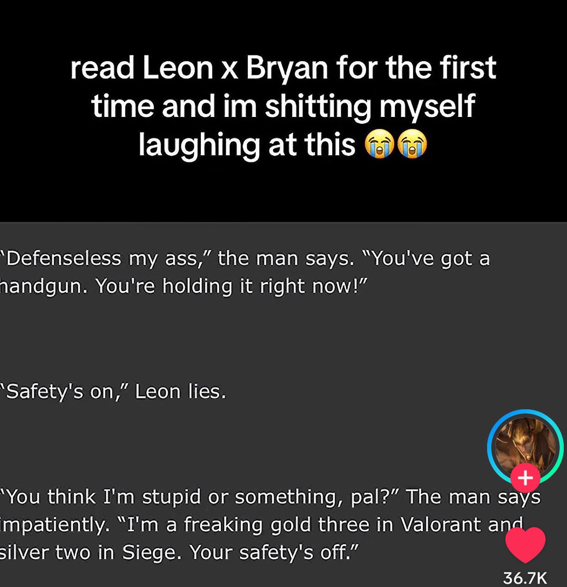 __tls123's tweet photo. im freaking crying about these leon and bryan fanfics https://t.co/aVaCeBvT73