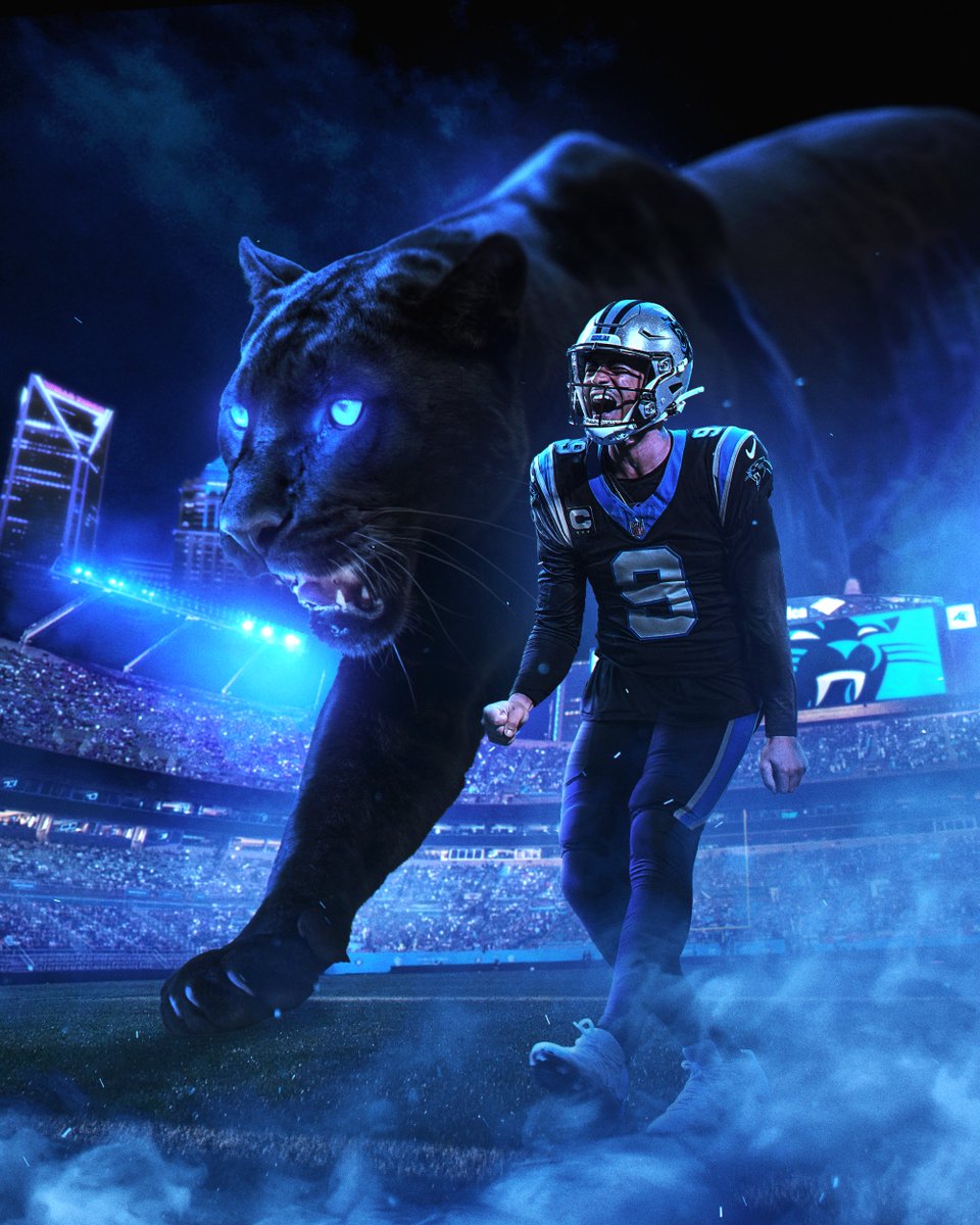 SNFonNBC's tweet photo. The Queen City is ready for primetime. 🐆

📺 Lions at Panthers: Sunday 7 p.m. ET on NBC &amp; Peacock https://t.co/yegedy78Sk