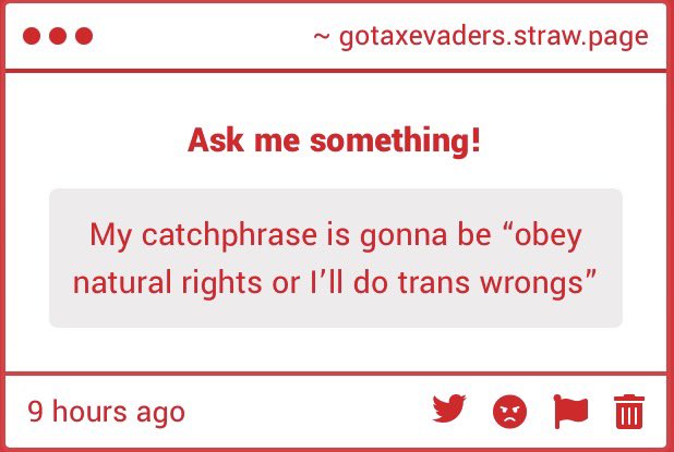 GoTaxEvaders2's tweet photo. It’s a bit corny for a catchphrase, but the message &amp; spirit behind it is very admirable. https://t.co/8Q6vohuAsT