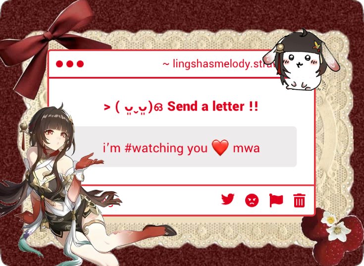Insert1name's tweet photo. Awh~ I’m flattered^^ Thank you anon… I hope you enjoy my talks to myself! https://t.co/3hXpbln8KT