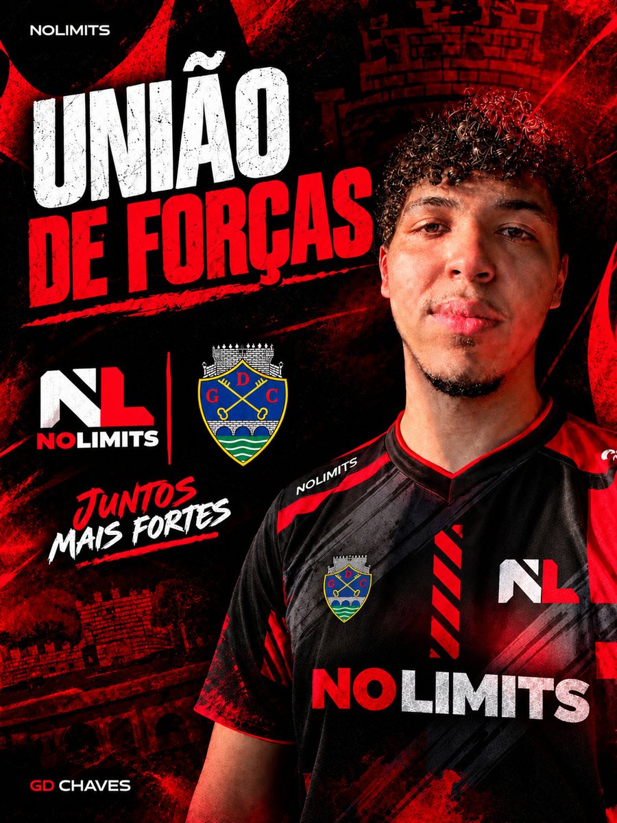 nolimits_esp's tweet photo. 🔴⚫ UMA UNIÃO. UMA FORÇA. UM OBJETIVO.

Os NoLimits eSports e @GDChavesEsports unem forças para um novo capítulo. 🤝

Juntos, mais fortes. Juntos, sem limites. 💪 https://t.co/Gu59BeguHN