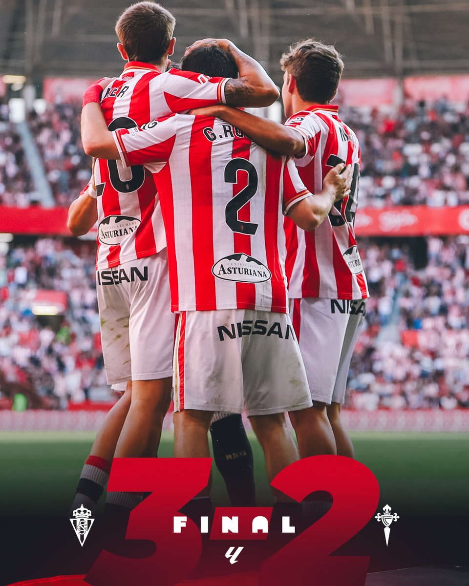 RealSporting's tweet photo. 🔚 | 3-2 |   

𝗩𝗜𝗖𝗧𝗢𝗥𝗜𝗔 del Sporting.

¡Los tres puntos se quedan en 𝗖𝗔𝗦𝗔!  

#RealSportingCeltaFortuna
#LALIGAHYPERMOTION https://t.co/bTIJUKfKql