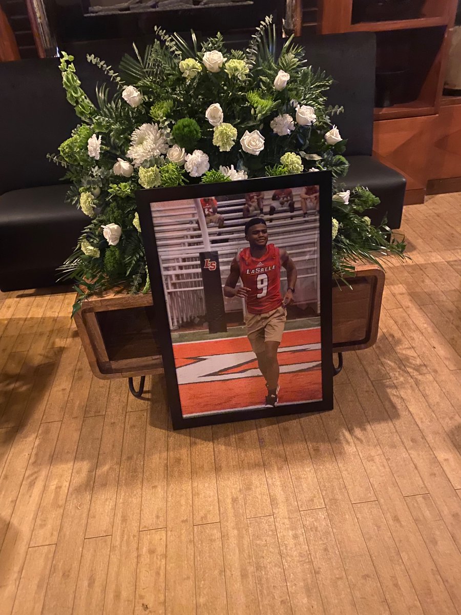 PatQBtrainer's tweet photo. Tough couple of days…Lot of memories shared and stories told. Your legacy lives on Jaymar! We miss you but you won’t be forgotten. #LRD https://t.co/NAJ5LBgVRN