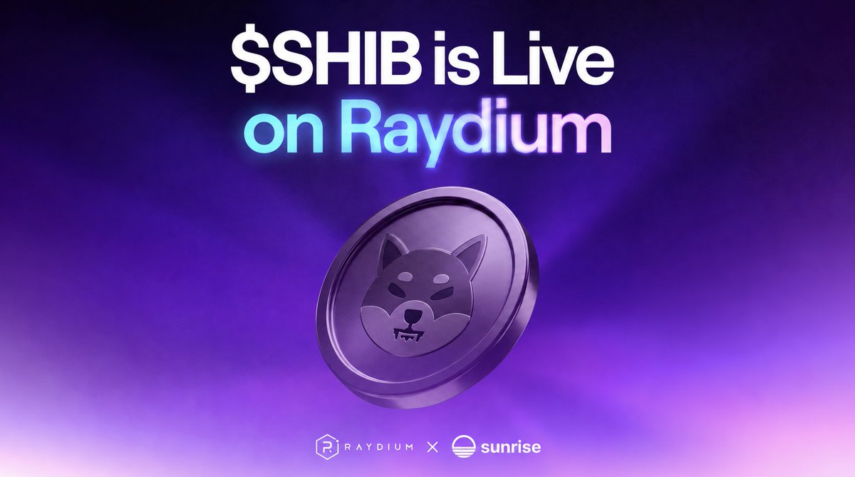 Raydium's tweet photo. $SHIB is live on Raydium

Shiba Inu is now trading on Solana via @sunrise https://t.co/sDUztdj1at
