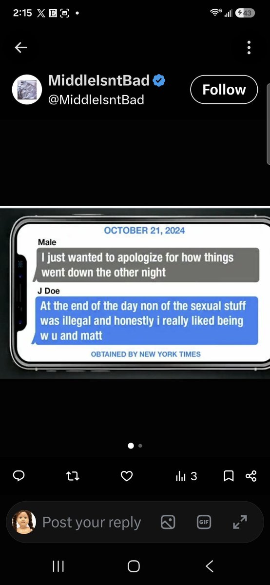 LevyShoshonna's tweet photo. @alexanikolas__ It would look like women arent thinking. Im a woman and I think that woman lied. Her changing story suggests it, her text messages do,.and her own statement describes an orgy,  not a rape. She only cried rape to salvage her shattered reputation after being gossiped about. https://t.co/KMCO4KEG6U