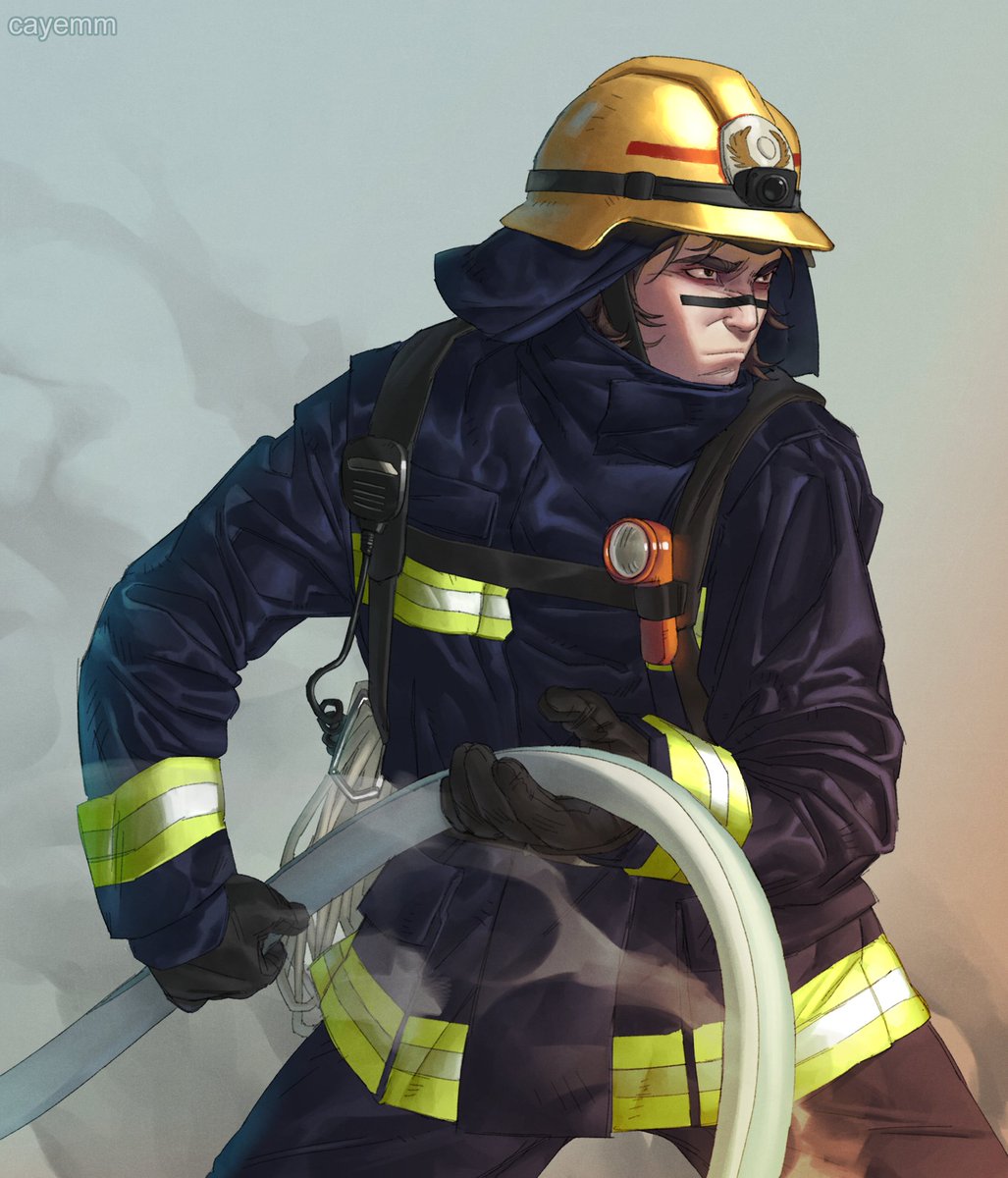 cayemm_'s tweet photo. #chosotober week 1: firefighter
first time participating :D

#choso #jjk https://t.co/XDM5kAeeGU