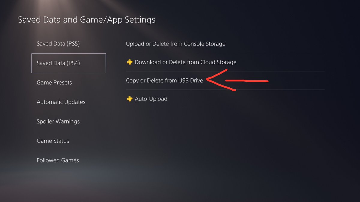 Harry_potterYT's tweet photo. @earthling431 @APEXASSASSlN @bLaKgRaVy @PlayStation PS4 or PS5 saves? To my knowledge, only PS4 saves (on a PS4 or a PS5) can be copied to an external drive/USB. https://t.co/G1FNaPcEY8
