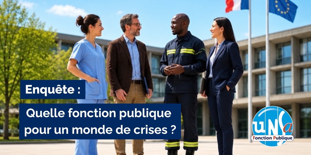 UnsaFP's tweet photo. 💬 Vous n’avez pas encore participé à l’enquête « Quelle fonction publique pour un monde de crises » ?
👉 https://t.co/Q6t4HMXLHh
N’hésitez pas à la transmettre à vos collègues pour qu’ils puissent également s’exprimer.
#FonctionPublique #AgentsPublics #unsa https://t.co/yoz1UpPkJF