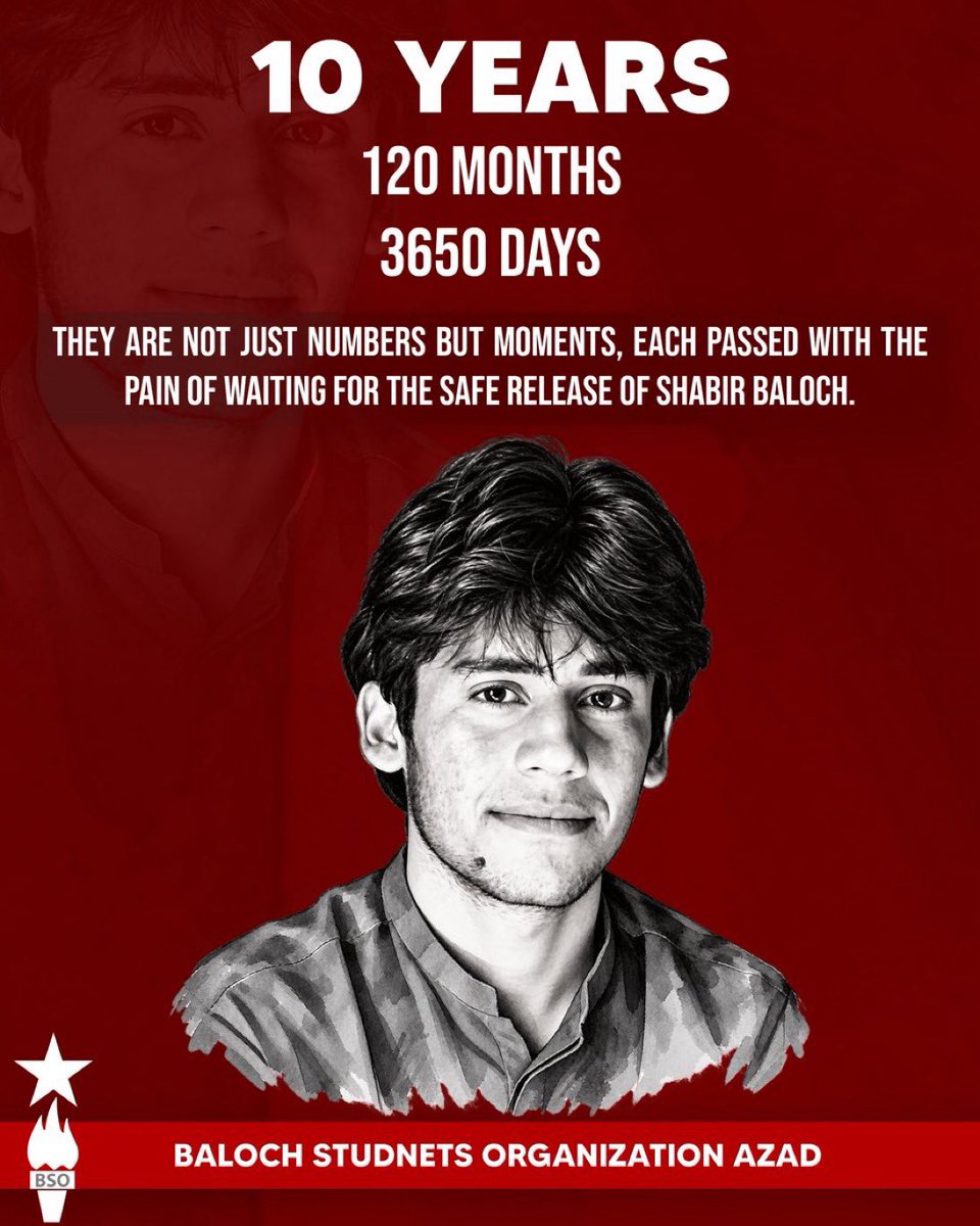 DrNaseemBaluch's tweet photo. #SaveShabirBaloch https://t.co/KNM6CBmcd0