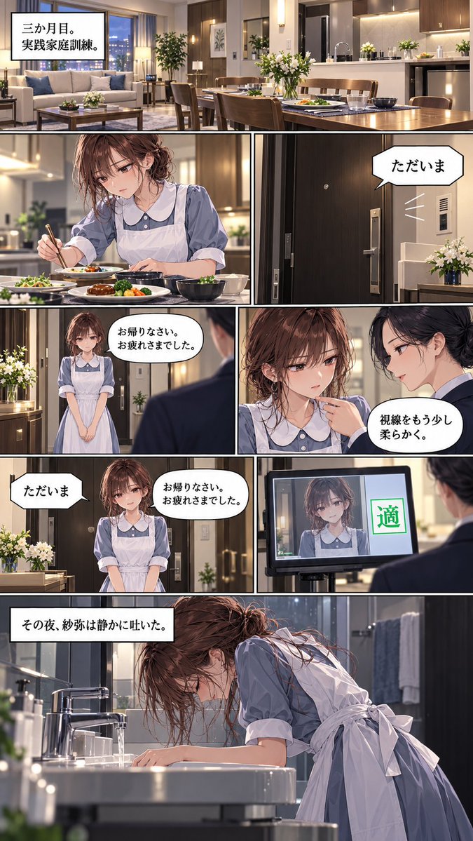 aididprison's tweet photo. 『白いエプロンの向こう側』(2/3)
#女囚漫画 #女囚 #逮捕 #DID #AIart https://t.co/yC75dR7uLA