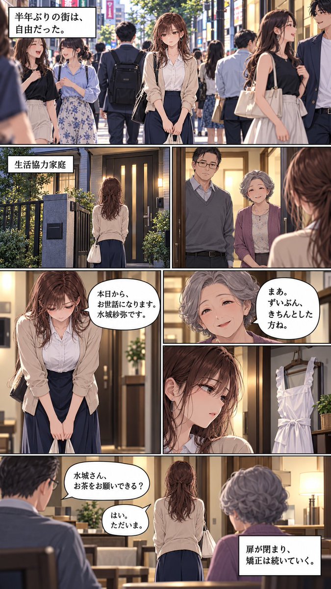 aididprison's tweet photo. 『白いエプロンの向こう側』(3/3)
#女囚漫画 #女囚 #逮捕 #DID #AIart https://t.co/MzbUGmn30C