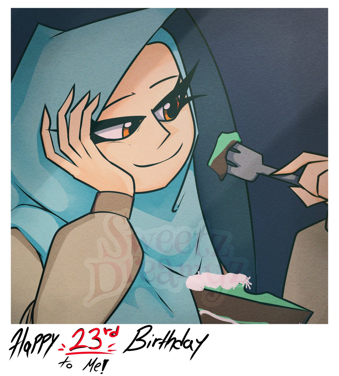 DreamyzSweetz's tweet photo. HAPPY BIRTHDAY TO ME!!!!

im now old :]
#SweetzArtz https://t.co/jdRTDu1t59