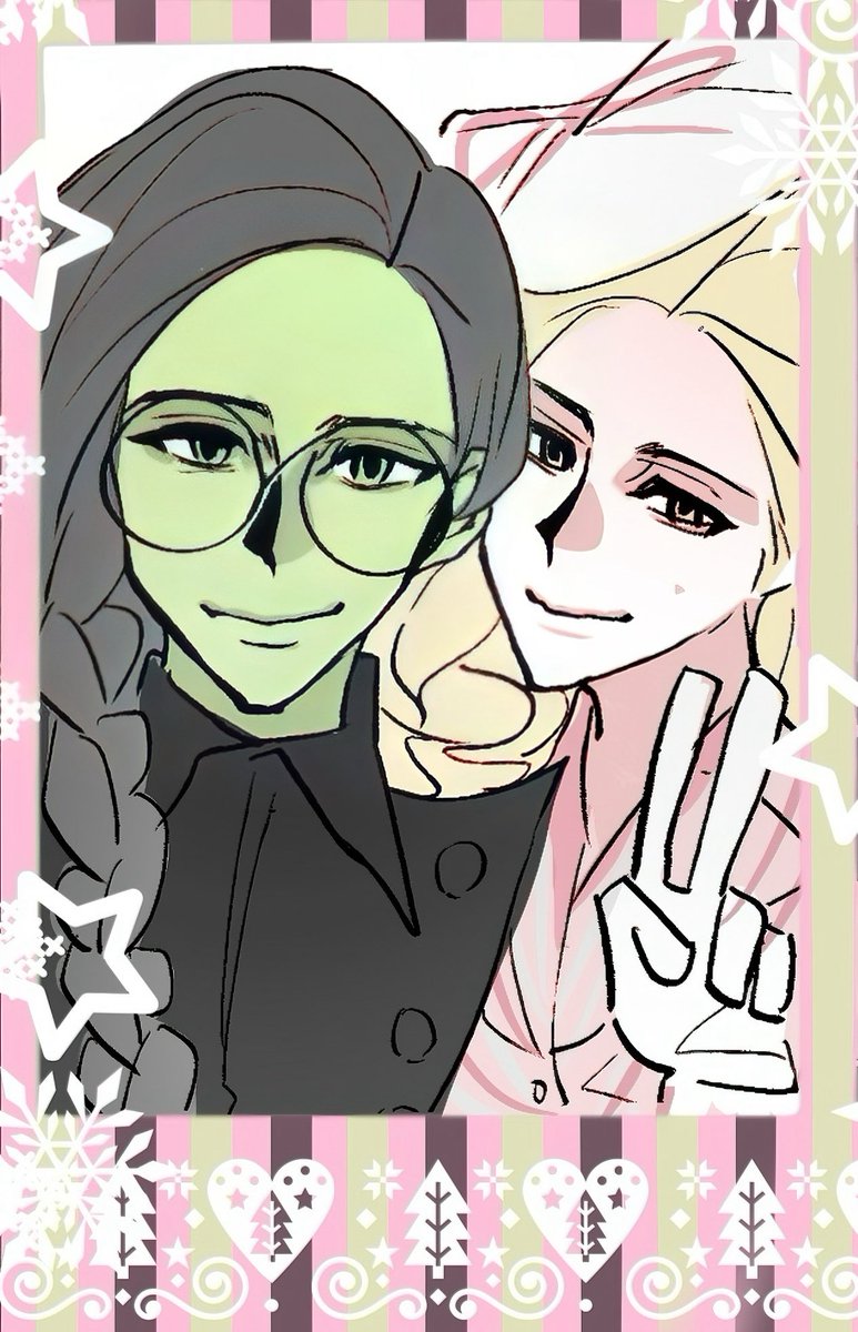 ihatemath______'s tweet photo. 💚🩷#wicked #gelphie #wickedmovie https://t.co/ku51Su1Id3