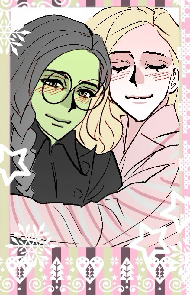 ihatemath______'s tweet photo. 💚🩷#wicked #gelphie #wickedmovie https://t.co/ku51Su1Id3