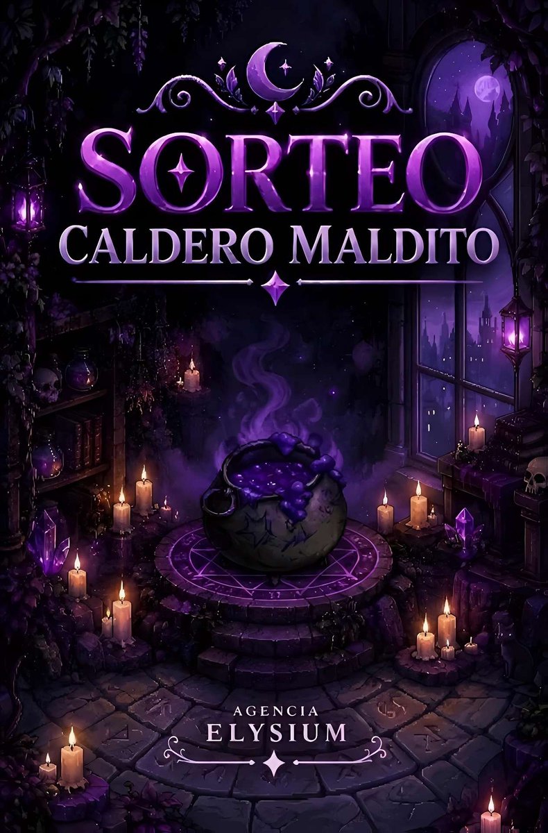 AgenciaElysium's tweet photo. 🧙‍♀️💜¡SORTEO CALDERO MALDITO!🔮🧙‍♀️

La magia oscura ha llegado a Agencia Elysium… 🔮✨

🎃🔁RT +❤️Me gusta a esta publicación
💜 Sigue a @agenciaelysium
🧙 Etiqueta a 1 amig@

✨ ¡Y ya estarás participando!

⏳ ¡Termina el 7/10/2026!
🍀 Mucha suerte a tod@s. https://t.co/zwDLlPHOZc