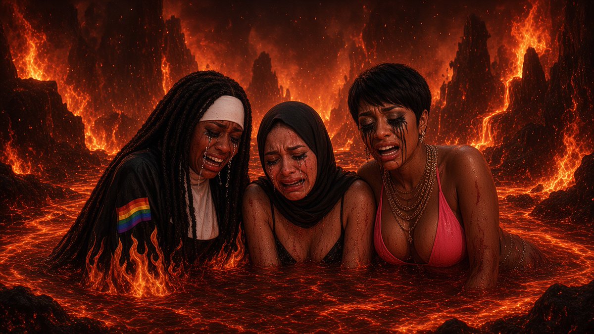 AllahMinaj's tweet photo. @RegularDeguler Yes sis. I’m in hell right now with PayolaDs and LostyDerlin💔💔 https://t.co/pNWfyKkaFf