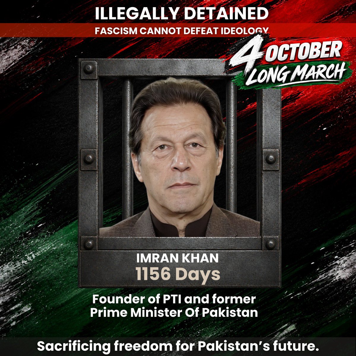 PTIofficial's tweet photo. “پوری قوم کو اپنے حقوق کے لیے اٹھنا ہو گا!
غلاموں کی کوئی زندگی نہیں ہوتی، غلام قوم کا کوئی مستقبل نہیں ہوتا!
تمام پاکستانیوں کو ملک پر مسلط ظلم کے نظام کے خلاف حقیقی آزادی کی تحریک کا حصہ بننا چاہیے تاکہ ہم حقیقی معنوں میں ایک آزاد قوم بن سکیں۔ ہم یکجا ہو کر مقابلہ کریں گے تو یہ ظلمت کا نظام ضرور زمین بوس ہو گا!
جب ایک قوم اپنے حق ک�� لیے خود کھڑی ہو جاتی ہے پھر اس کو کوئی طاقت جھکا نہیں سکتی۔ میں جیل میں بھی آزاد ہوں مگر میری قوم باہر ایک ایسی قید میں ہے جہاں نہ آزاد عدلیہ ہے نہ آزاد جمہوریت نہ ہی آزاد میڈیا۔ تمام پاکستانیوں کو اب اپنی حقیقی آزادی کے لیے باہر نکلنا ہو گا!
یہ لوگ فرعون بنے بیٹھے ہیں، جنہوں نے آپ کو غلام بنا رکھا ہے۔ پاکستانیو سن لو میری بات، آپ دنیا کے سب سے عظیم لیڈر محمد مصطفیٰ ﷺ کی امت ہیں۔ آپ کا کلمہ ہے "لا إله إلا الله" نہیں ہے کوئی خدا سوائے اللّہ کے۔ یاد رکھیں، آپ پچیس کروڑ ہیں! اگر آپ خوف کے سامنے جھُک گئے تو آپ کا کوئی مستقبل نہیں ہے، غلامی سے بہتر موت ہے، پرواز صرف آزاد لوگوں کی ہے۔ قرآن کی آیت ہے کہ جو لوگ ایمان لائے اللّہ ان کے خوف دور کر دیتا ہے، میں ایمان والوں سے کہہ رہا ہوں آپ نے کھڑا ہونا ہے! آزادی کے لیے قربانیاں دینی پڑتی ہیں۔
میں غلامی قبول کرنے پر موت کو ترجیح دیتا ہوں۔ یہ چاہے کچھ بھی کر لیں میں نہ ہی جھکوں گا اور نہ ہی ان کی بیعت کروں گا!
قید تنہائی کاٹنا انتہائی تکلیف دہ عمل ہے لیکن میں یہ صرف اپنی قوم کی خاطر برداشت کر رہا ہوں۔ جب تک قوم خود غلامی کی زنجیریں نہیں توڑتی، پاکستان پر مسلط مافیاز ایسے ہی اس کا استحصال کرتے رہیں گے۔ آپ آج ان کے غلام ہیں، آپ کی نسلیں ان کی نسلوں کی غلام ہوں گی، اگر اس چکر کو توڑنا ہے تو قوم کو خود غلامی کی زنجیریں توڑ کر “حقیقی آزادی” کے لیے کھڑا ہونا ہے!
میرا قوم کے نام پیغام ہے کہ جو قومیں “یا موت یا آزادی” جیسا دو ٹوک اور بے باک نظریہ اپناتی ہیں انہیں حقیقی آزادی کے حصول اور ترقی سے کوئی نہیں روک سکتا، ایسی اصول پسند قومیں ہی سرخرو ہوتی ہیں!
حضرت علی رضی اللہ عنہ کا قول ہے کہ “کفر کا نظام چل سکتا ہے مگر ظلم کا نہیں”۔ ہمیں اس ظلم کے خلاف اپنے اور اپنے ملک کے بہتر مستقبل کے لیے خود کھڑا ہونا پڑے گا۔ اس لیے پوری قوم کو پیغام دیتا ہوں کہ تیاری پکڑیں!
میرا اپنی پوری قوم، اپنے کارکنان اور پارٹی قیادت کو پیغام ہے کہ آپ کا کپتان آج بھی سینہ تان کر کھڑا ہے، آپ نے گھبرانا نہیں ہے! میں قید و بند کی صعوبتیں اس لیے برداشت کر رہا ہوں تاکہ میری قوم کو آزادی مل سکے۔ ہم نے کسی بھی صورت ظلم اور جبر کے سامنے سر نہیں جھکانا۔ یاد رکھیں اندھیری رات جتنی بھی طویل ہو، اس کی صبح ضرور طلوع ہوتی ہے۔ اس ظلمت کی رات کا خاتمہ قریب ہے، انشاءاللّہ انصاف اور آزادی کا سورج جلد طلوع ہو گا!”
- پاکستان کے کپتان، حقیقی وزیراعظم عمران خان
#مزاحمت_سے_ملے_گی_آزادی
#حق_كى_جيت_ہو_گى