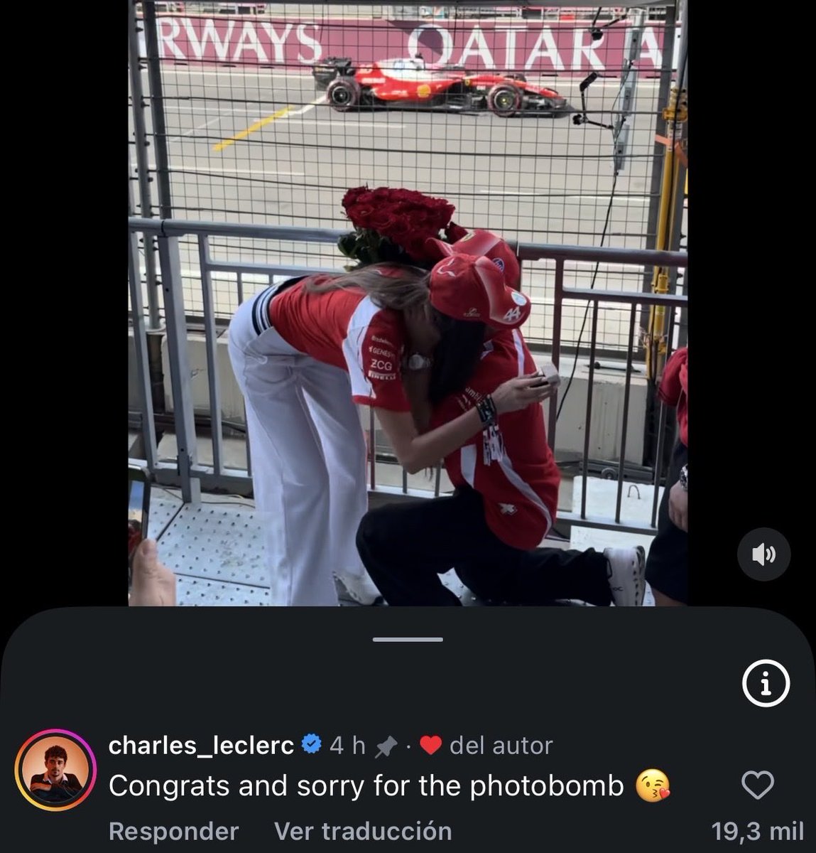 TinoCLeclerc's tweet photo. Leclerc pidiéndole perdón por meterse en la foto 😭 https://t.co/o5yPXjcD0t