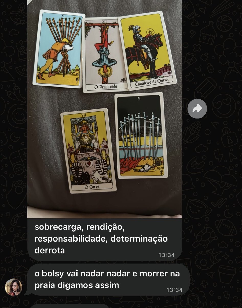 gabricidio's tweet photo. a bruna acompanhando as eleições nas cartas https://t.co/KHQQsoy6Gq