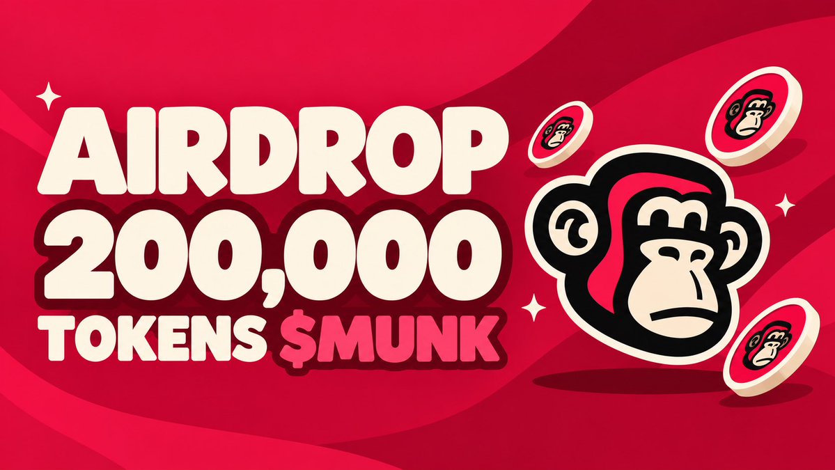 winmunk's tweet photo. Airdrop 200,000 $MUNK  tokens 🔥 

Apply now: https://t.co/HqeKjANTez

Our token will launch on October 6th on #Solana

FCFS https://t.co/xyy2VyPMiQ