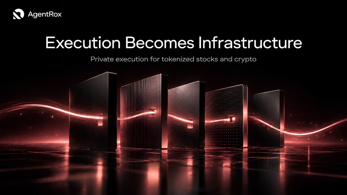 agentrox_'s tweet photo. Tokenization changes more than asset access.

Once equities and crypto become programmable onchain assets, execution itself becomes part of the infrastructure stack.

That creates a new requirement: systems capable of protecting order flow while operating continuously across markets.

AgentRox is building around that shift.

Private execution for tokenized stocks and crypto, combined with autonomous trading agents operating through one composable layer on Robinhood Chain.

The opportunity is not simply bringing more assets onchain.

It is rebuilding how those assets are executed once they get there.