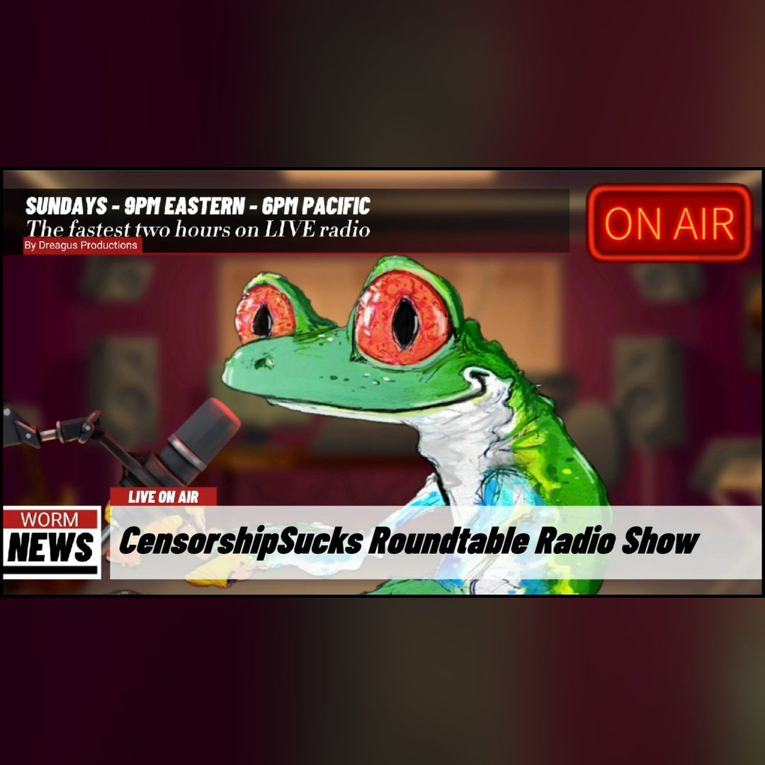 DreagusProd's tweet photo. TONIGHT — CensorshipSucks Roundtable LIVE
Sun 9pm ET / 8pm CT
Watch: https://t.co/euH6wApZ9g
Also: https://t.co/zvW9zfgJSb
#CensorshipSucks #DreagusProductions https://t.co/birkYyxndw