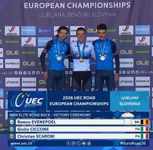 eliolivt's tweet photo. Ancora medaglie per l' #ItaliaTeam all' #EuroRoad26 ... 👏👏💪😍🚴‍♂️

#Ciclismo #Cyclisme #Cycling https://t.co/hTknuL7QF1