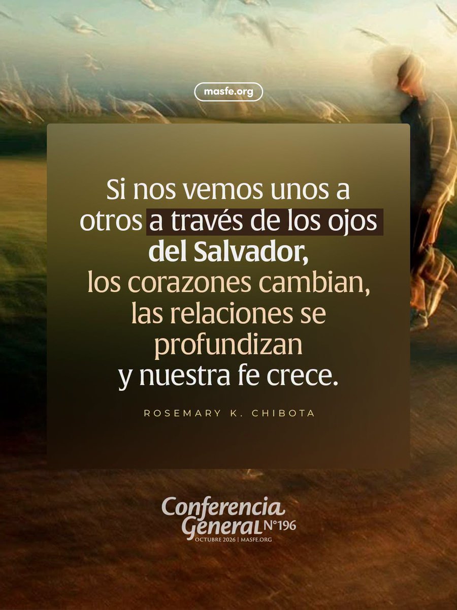 Masfe_org's tweet photo. Estas son las mejores citas del discurso de Rosemary K. Chibota durante la sesión del Domingo por la mañana de la conferencia general.
#masfe #sud #conferenciageneral196 https://t.co/EPBCuShUbH