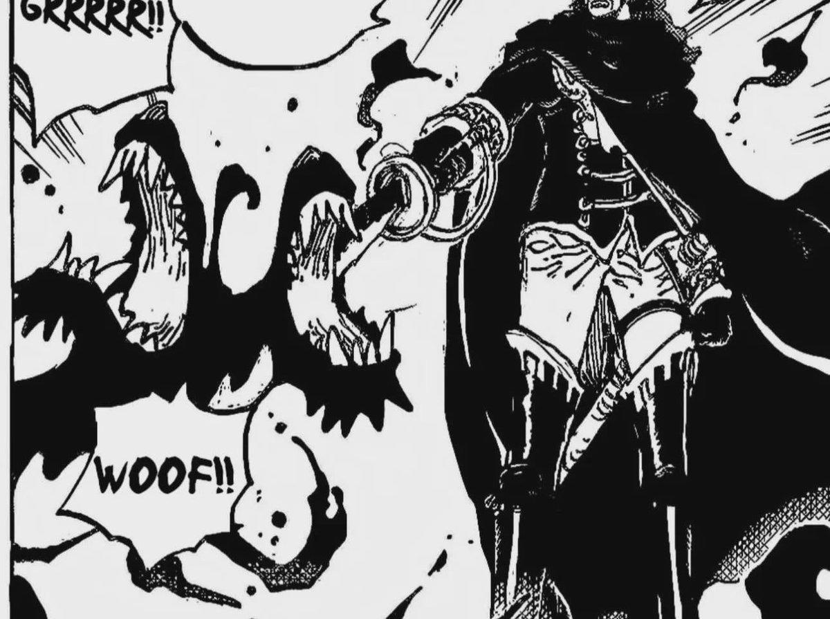 Cef_44's tweet photo. @JohnKra85556777 @VoidLoki04 @MarcoGrandFleet Shamrock was able to use it. He spawns Cerberus from his wrist similar to how Imu summons omen through his wrist and Cerberus is not named as a devil fruit power. Similarly, the gorosei’s yokai forms are not named as devil fruits either https://t.co/EOEKzP95rN