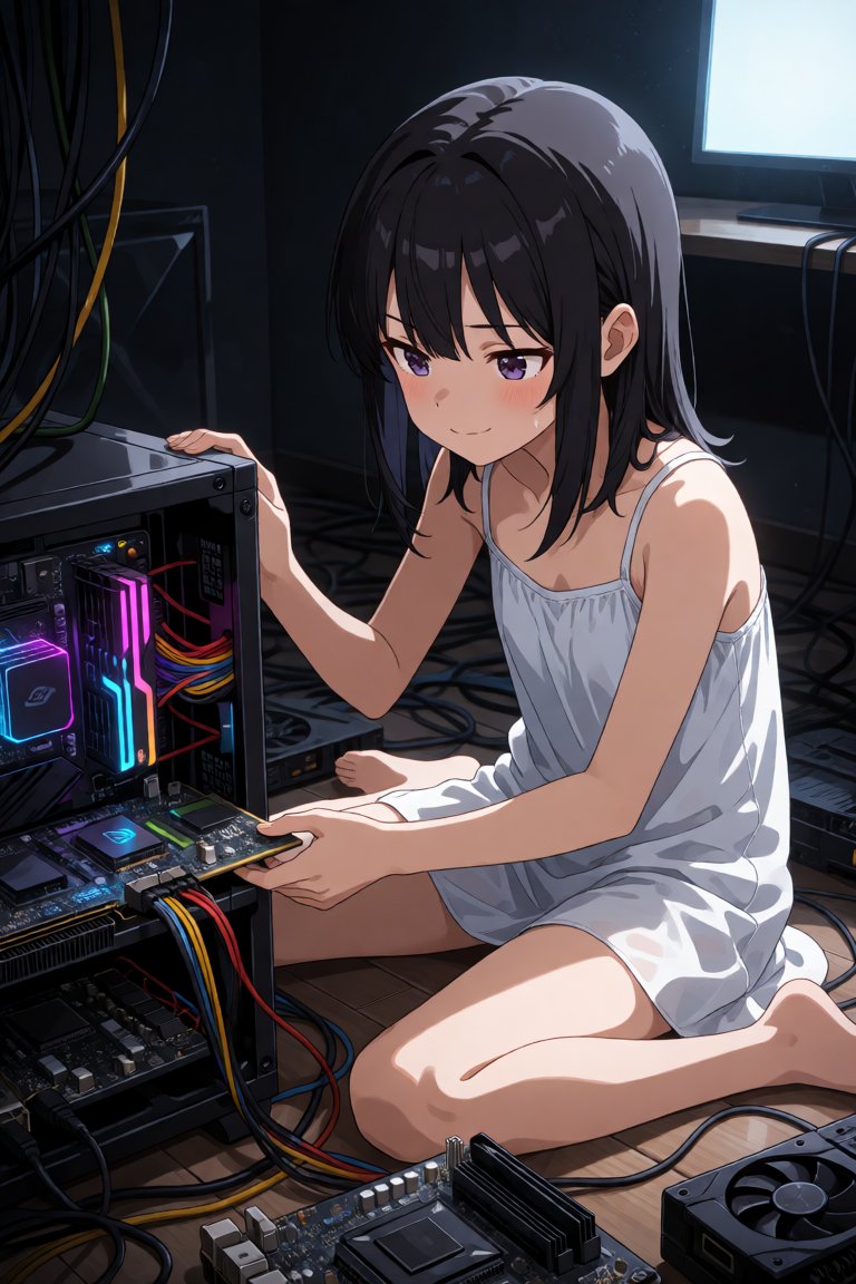 aawuup's tweet photo. #AIart️️️️️️️️️️️️️️️️️️️️️️️️️️️️️️️️️️️️️️️️️️️️️️️️️️️ 
静電気はまずいしGPUの排熱暑いから https://t.co/JrFh5RMjsI