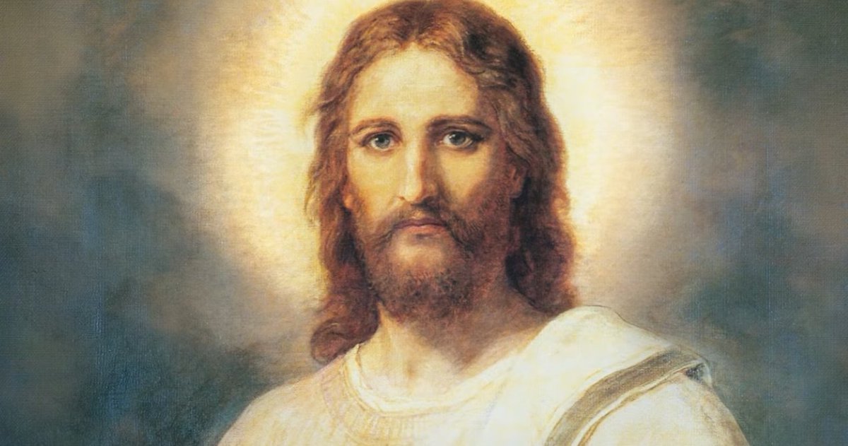 PublicSquareMag's tweet photo. #ElderAndersen shared this painting of Christ. It is a familiar one to Latter-day Saints, called Christ's Image by Heinrich Hofmann.
#GeneralConference https://t.co/dXZ2diNfAk