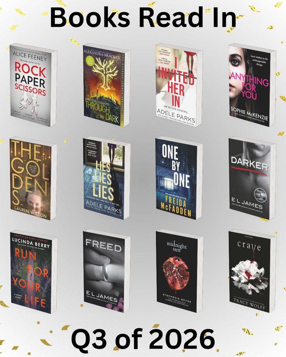 SMStokesBooks's tweet photo. 📚 Q3 Reading 📚

All books read between July-September. 

#quarterlyreadingwrapup #monthlyreading https://t.co/tpeQxe71cM