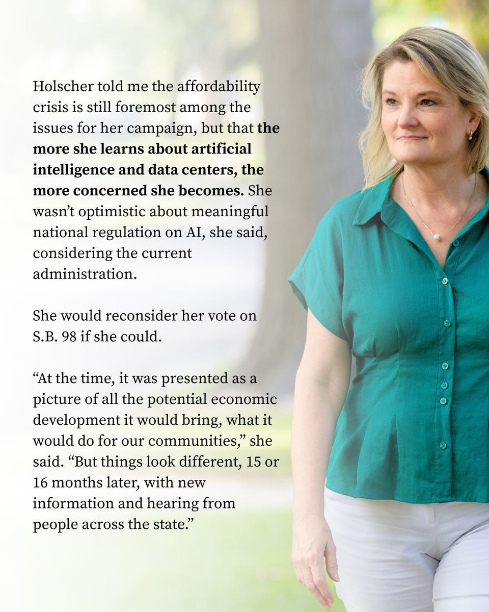 cindy4kansas's tweet photo. Kansans are worried about data centers, and so am I. That's why I've called for a statewide pause until real protections are in place. I'll always listen to Kansans and make decisions based on what's best for working families, not billionaires and special interests. https://t.co/T0g8p0zPeM