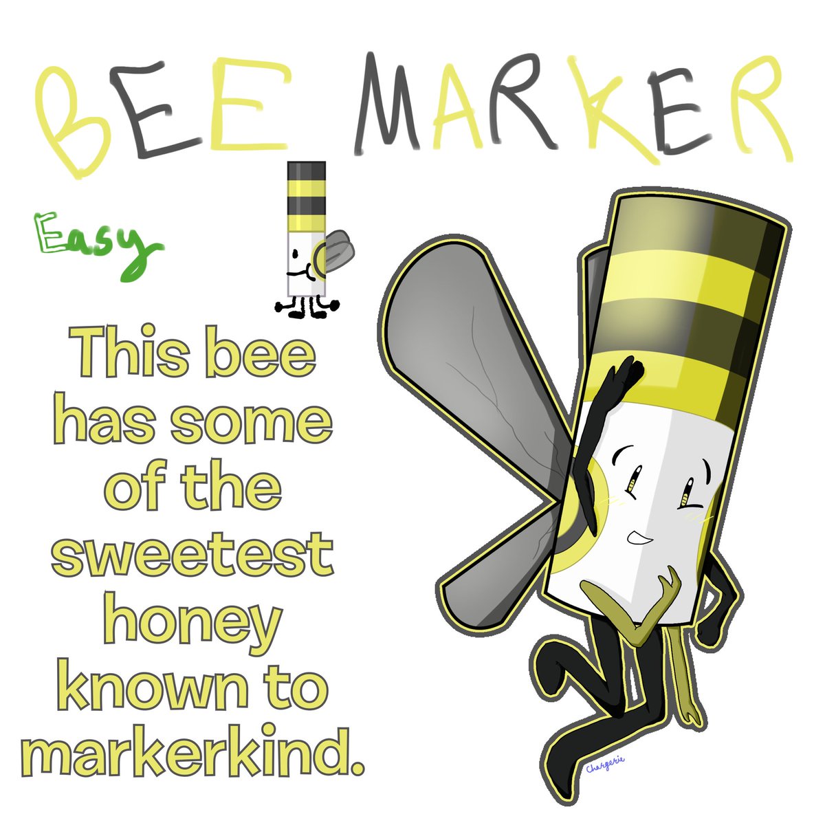 Femalecatmarker's tweet photo. Day 6/321 drawing every marker till there’s a new update
Bee Marker https://t.co/3trCJUjDkp