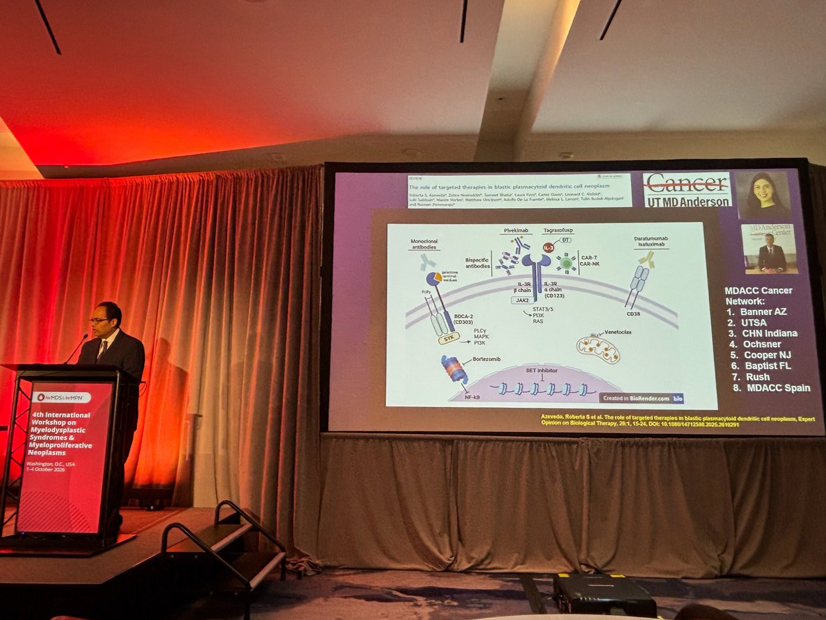 doctorpemm's tweet photo. 👉👉👉Thank you 🙏 @VJHemOnc &amp; and to our MPN &amp; MDS communities for the invitation- I was honored to deliver a Keynote talk this year at the iwMDS /iwMPN meeting on #BPDCN Exciting Progress &amp; Major Updates for 2026 &amp; Beyond | @AmiBPatelMD @TheElfLab @mpdrc @harrisoncn1 https://t.co/L4XQdPN2mg