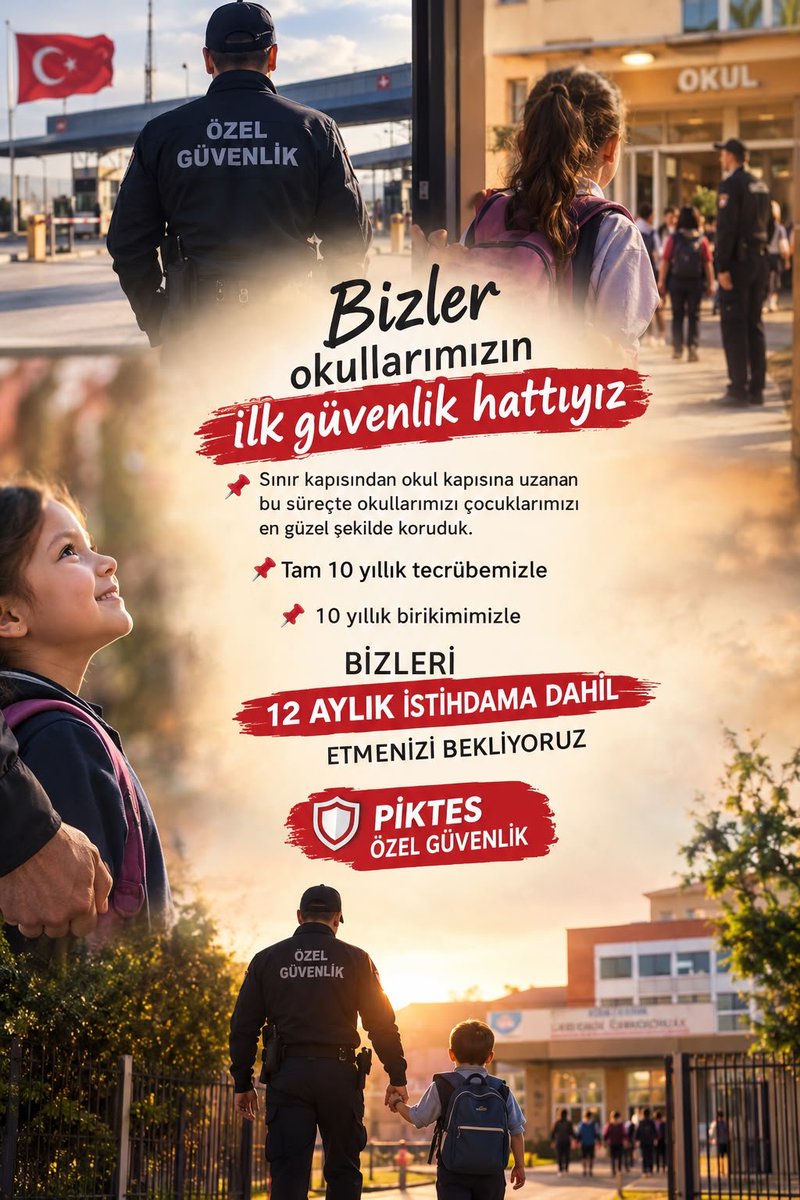 Gamze1031989's tweet photo. @memetsimsek #hayatBoyuÖğrenme
@isikhanvedat
@topogluemre
@chnkvnc
@memetsimsek
@Yusuf__Tekin
#Piktes ÖZEL GÜVENLİKLER 

📌10 YILLIK TECRÜBEYLE
📌10 YILLIK EMEKLE
📌10 YILLIK BİRİKİMLE
12 AYLIK İSTİHDAMA DAHİL
OLMAYI  BEKLİYORUZ 
SAYGILARIMIZLA
🇹🇷TÜM OKULLAR GÜVENDE OLSUN https://t.co/wpaKak7y73