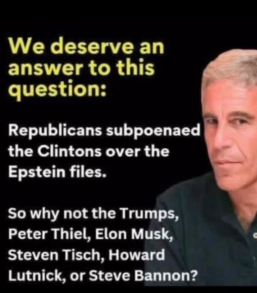 dulcebombomcito's tweet photo. @RepJamesComer why are you afraid to Subpoena #DonaldTrump #PeterThiel #ElonMusk #StevenTisch $howardlutnick #SteveBannon. #Pedophile Protector. Everything is going to come out! #Karma. @KamalaHarris they need to spend life in prison for been #Traitors & Stealing like in #China https://t.co/8OdZVpk4WP