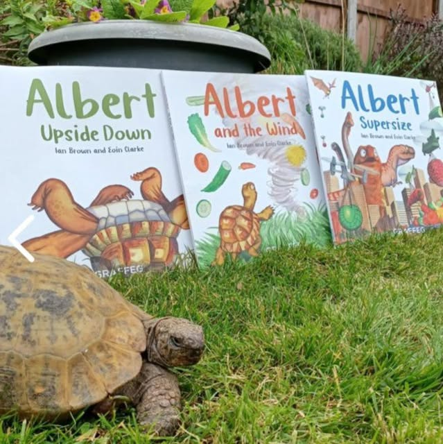 AlbertTortoise's tweet photo. When there were Three.. Real #ALBERTthetortoise checking the first of the #ALBERT #books #inspired by him. Available Now 10 #ALBERT #picturebooks, 3 #BoardBooks & #ActivityBook https://t.co/WA5TBITS18
#tortoise #bookseries #garden #storytime #illustrated https://t.co/VK8LWnDKPR