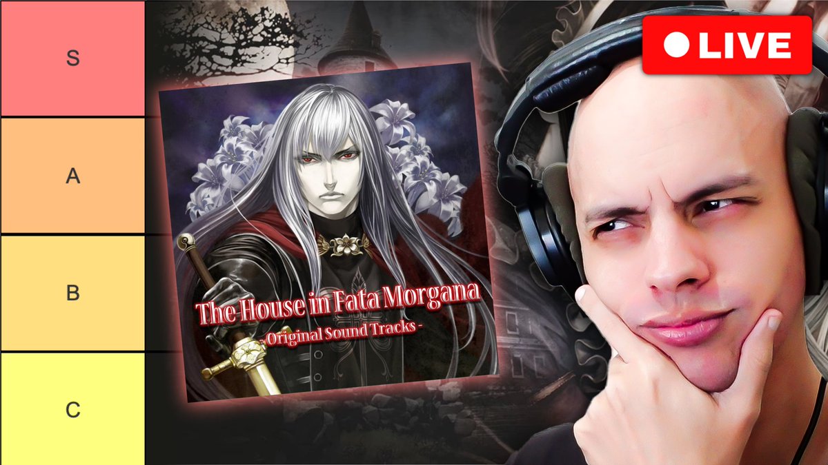 AtlasBenighted's tweet photo. Ranking the soundtrack of House in Fata Morgana w/ chat - 🔴 Live now! https://t.co/CcZ152alC5