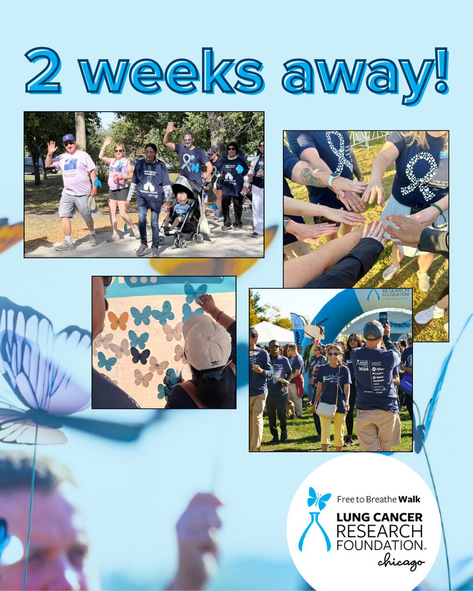 lcrf_org's tweet photo. The #LungCancer community will come out strong at the Free to Breathe Chicago City Walk – come and connect with other caring people! Join us Sunday, Oct 18 at Montrose Harbor. Sign up at https://t.co/liKx64kg1o. https://t.co/aXicZZJDLY